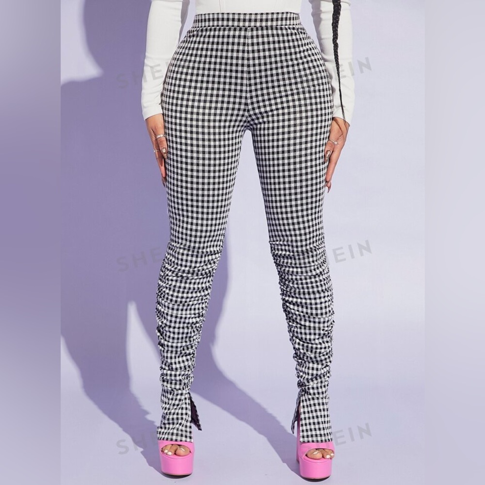 Print Stacked Pants